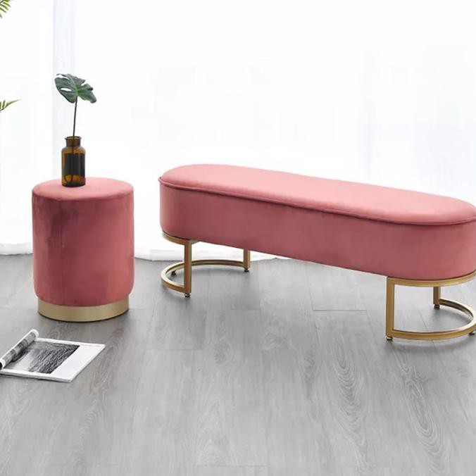 Sofa Minimalis Modern / Sofa Pink / Sofa Santai - Abu-Abu Adikkakakmercyandha
