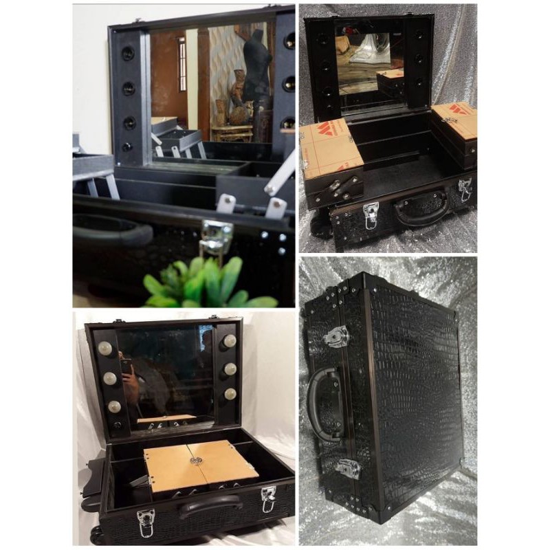 beauty case lampu / kotak make up / koper make up