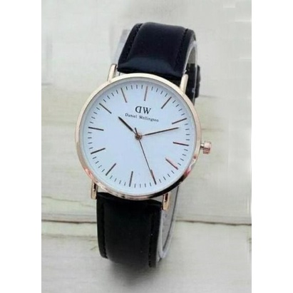 WBS JAM TANGAN COUPLE FREE BATERAI ✅COD KULIT IMPORT GROSIR MURAH PREMIUM PRIA WANITA ANAK REMAJA DEWASA VINTAGE CASUAL QUARTZ DD003-PRIA HITAM PP