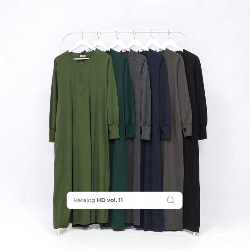 HOMEY DRESS VOL. 11 (HD 11) by zanuba hijab jilbab syari gamis kaos adem rayon pop abaya elmadina
