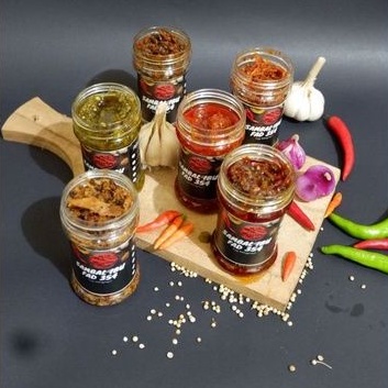 

Sambal Cumi, Udang, Tongkol, Teri, Kerang