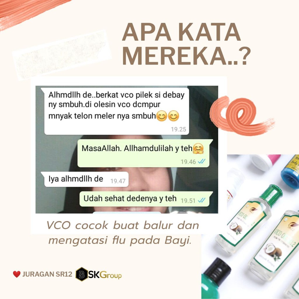 Vco Minyak - Vco Virgin Coconut Oil - Vco SR12