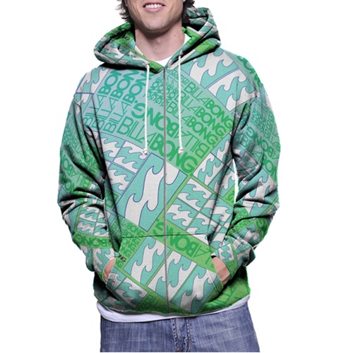 Jaket Hoodie Zipper Fullprint Billabong Bahan Polyester Jersey [Hoodie Dengan Ritsleting] Zipper Hoo