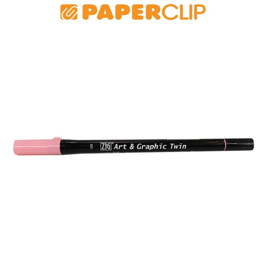 

PEN BRUSH ZIG KURETAKE TUT-80 ART & GRAPHIC TWIN 222 PINK FLAMINGO