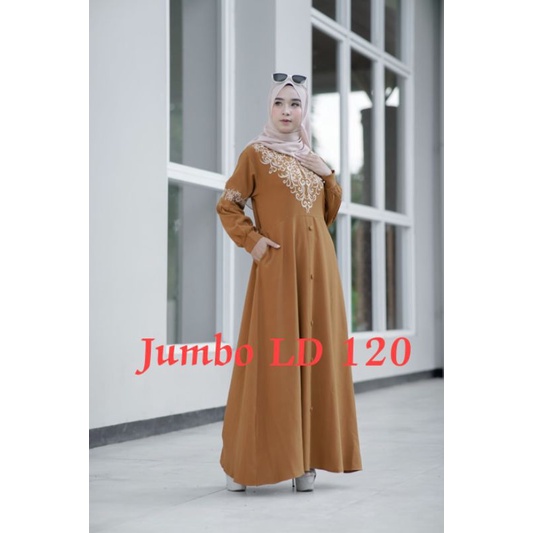 GAMIS BORDIR SABRINA JUMBO BORDIR CANTIK JUMBO