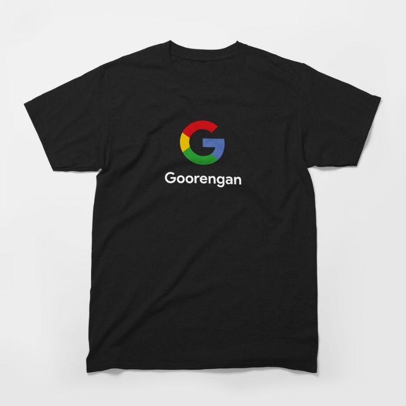 Baju Kaos Plesetan Lucu GORENGAN X GOOGLE