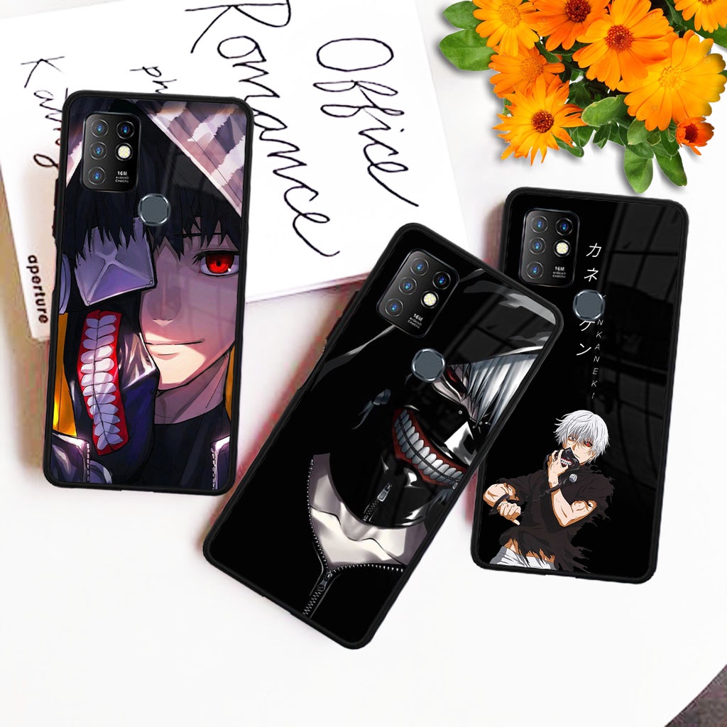 (S65) Case Glossy Infinix Note 7 8 Hot 8 9 play 10 10s 10 play - Casing Hp Anime Kaneki HD