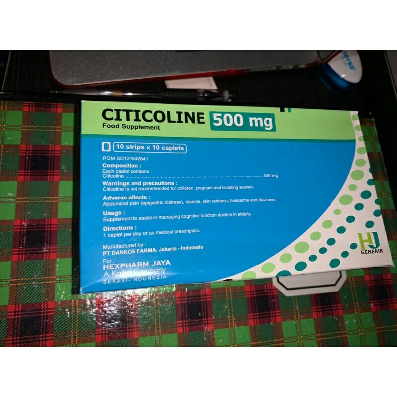 CITICOLINE HJ 500mg Food Supplement perkotak