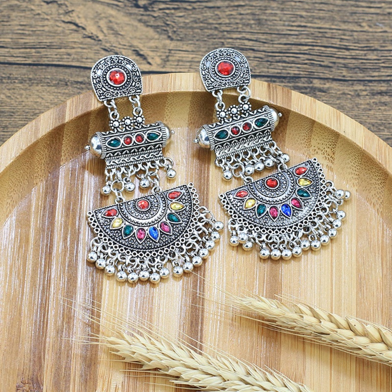 Siy Anting Tusuk Gantung Desain Jhumki Gaya Bohemianindiantradisional Untuk Wanita