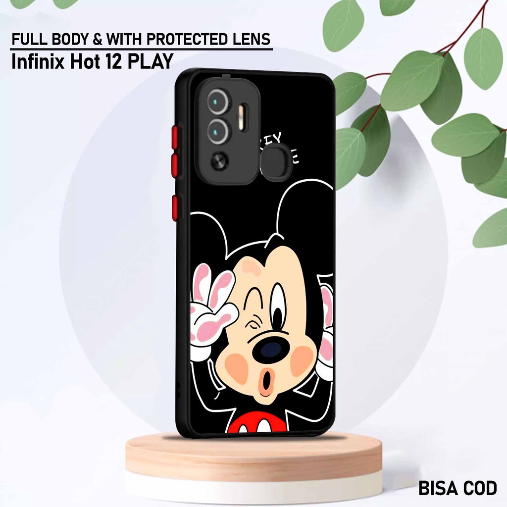 Case Infinix Hot 12 Play - Motif Case [ Cartoon Cute ] - Hardcase Infinix Hot 12 Play - Softcase Inf