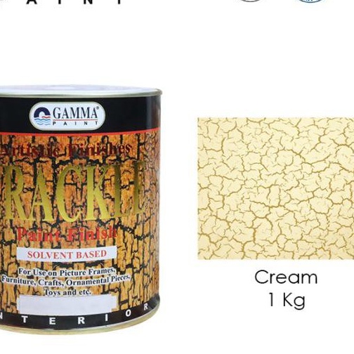 CRACKLE Paint Effect - 1L - Solvent Based - Cat Efek Motif Retak