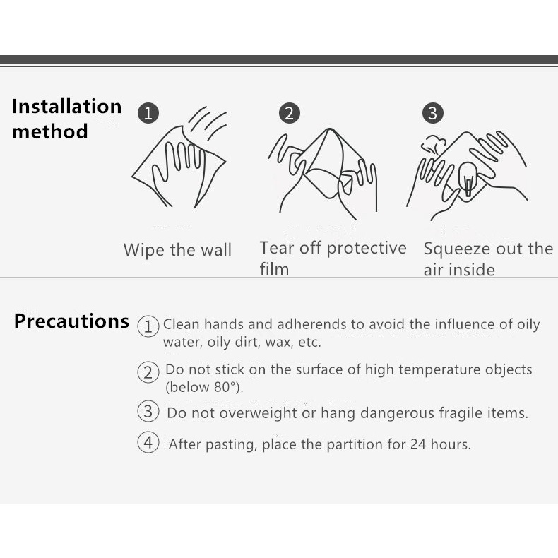 2PC Non-perforated Non-marking Cabinet Interlayer Plate Fixed Support