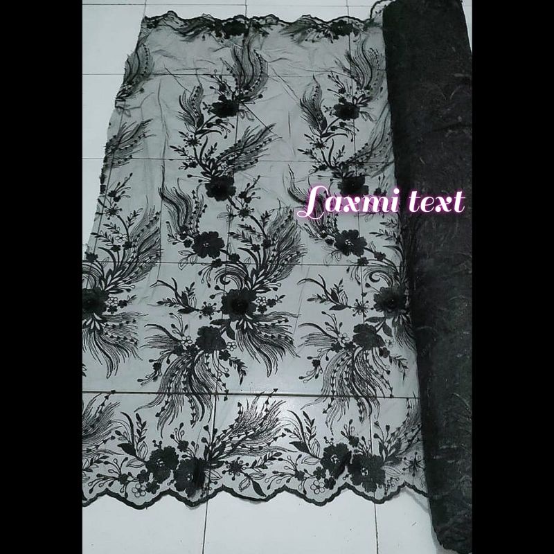 kain - bahan Tile 3D / bahan Tulle 3d TERBARU