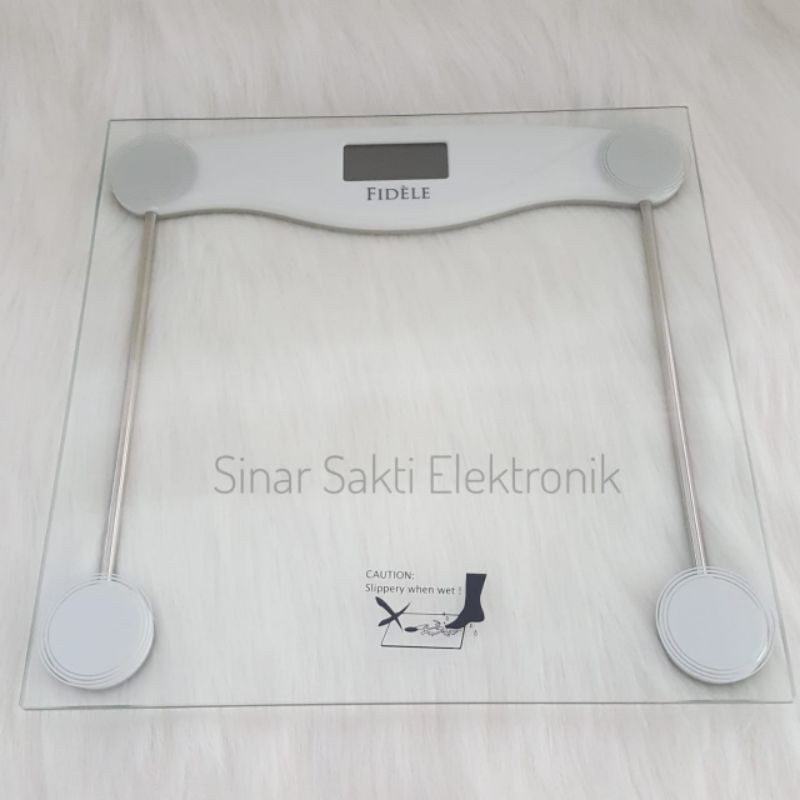 Timbangan Badan Digital Kaca Personal Body Weight Scale Premium Fidele