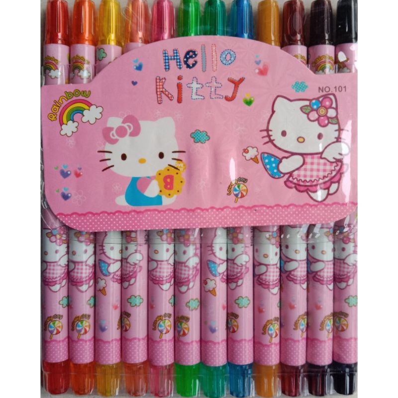 krayon Putar 12Warna Anak,Pensil 12Warna Crayon Putar Panjang-Krayon 1
