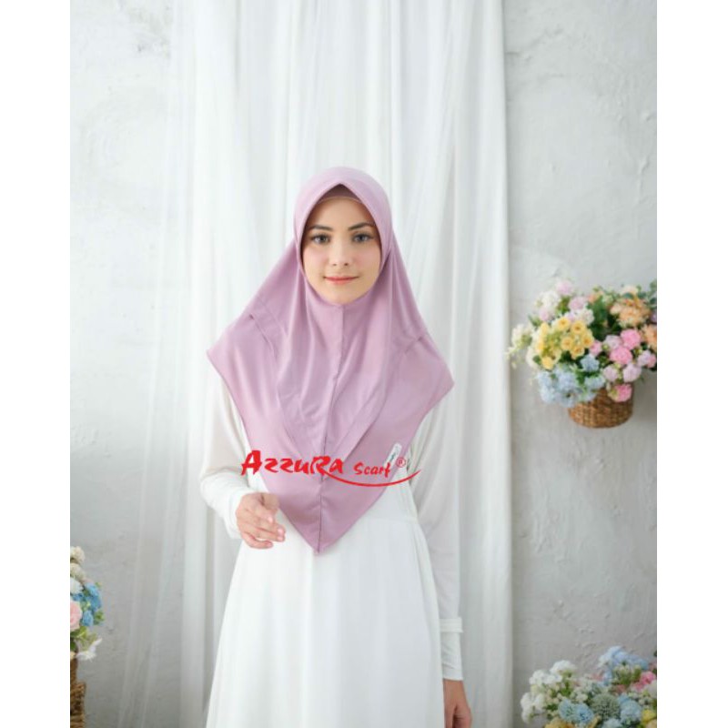 HIJAB CANTIK ELIZA | ORIGINAL | AZZURASCARF | BERGO CANTIK | BERGO | HIJAB INSTAN | JILBABCANTIK-1