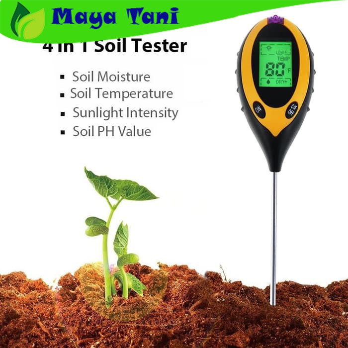 PH Meter Tanah Digital 4 In 1 Soil Analyzer