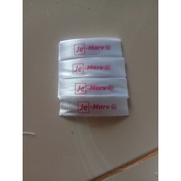 

label pita satin