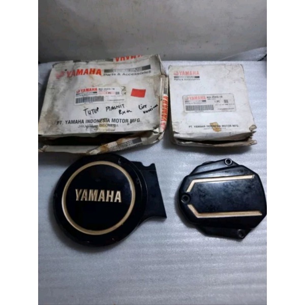 COVER POMPA OLI + TUTUP BLOK MAGNIT MAGNET SET RXKING SE GOLD 2003 RX KING LIS EMAS ORI ASLI ORIGINA