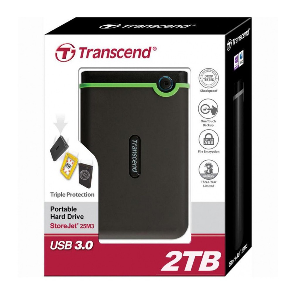 Hardisk / Harddisk / HDD Eksternal Transcend 2TB StoreJet 25M3 USB 3.0