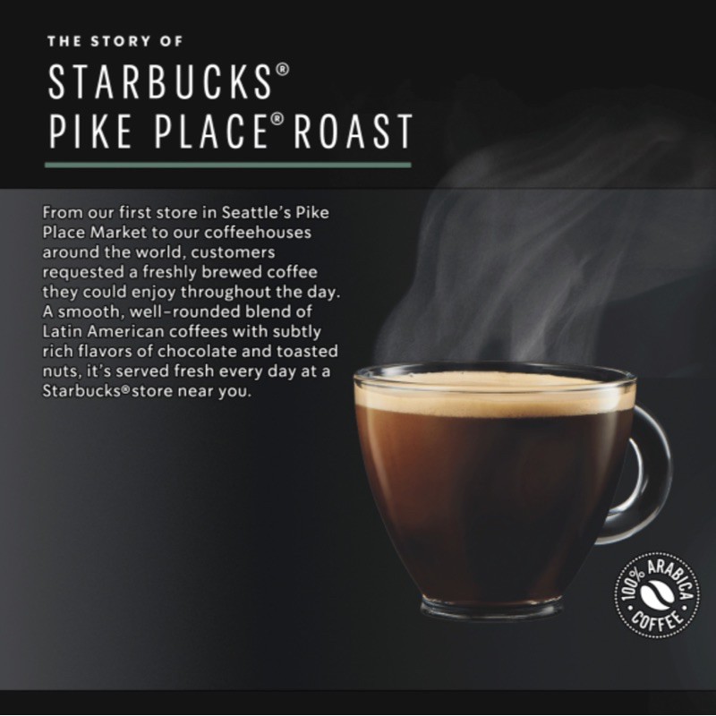 Nescafe Dolce Gusto Starbucks Lungo Pike Place Roast