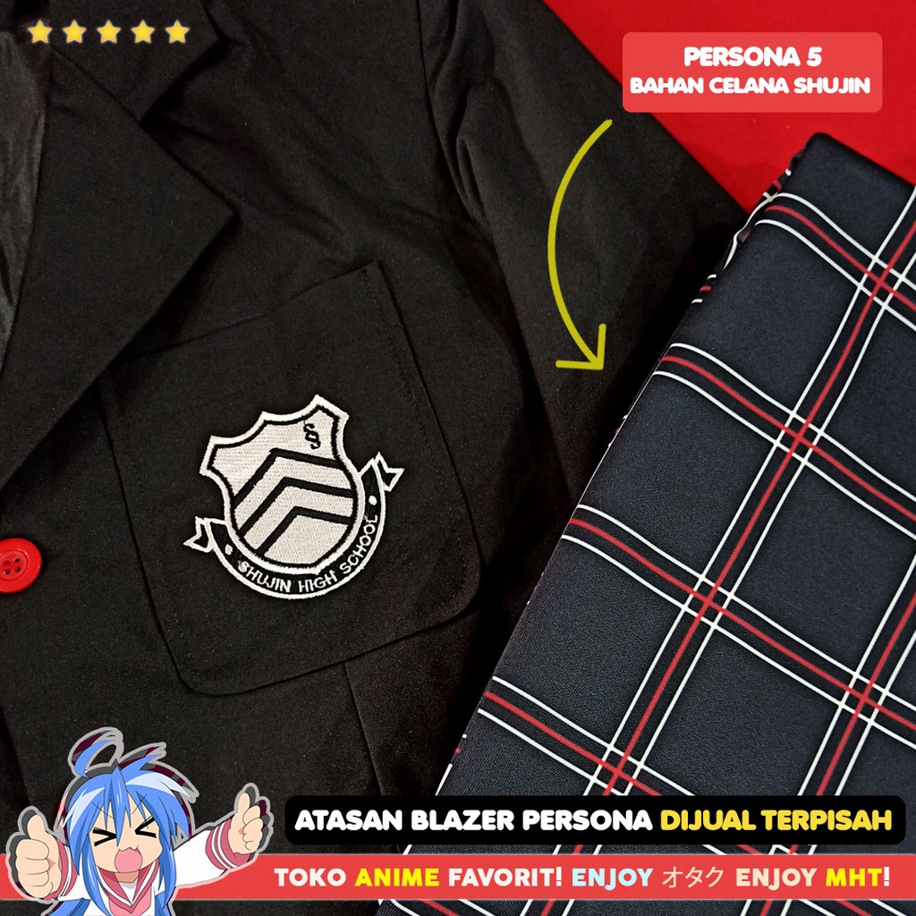 Bahan Kain Celana Anime Persona 5 Shujin Academy