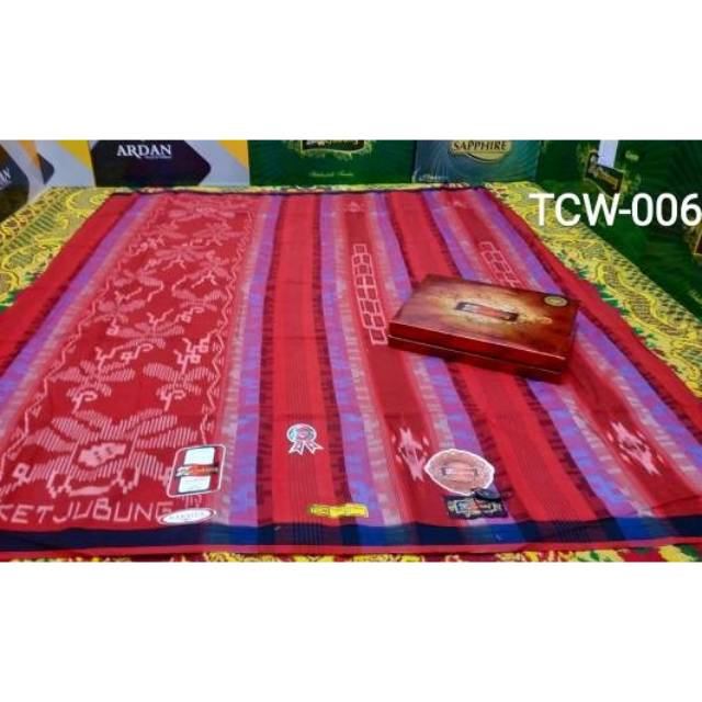 SARUNG KETJUBUNG RED TCW - Timbul Creep Warna