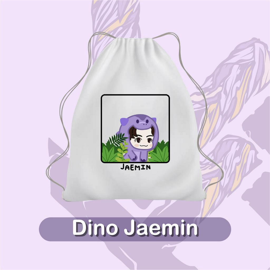 Tas Serut Kanvas Bergambar Korean NCT Dream Motif Dino Jaemin