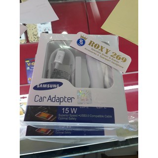 Saver Carger Car Charger Mobil Samsung ORI - Cas Casan Handphone Hp Samsung 15W 15 Watt Original