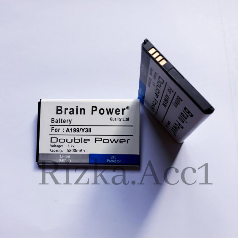 Baterai Batre Huawei Y3ii Lua U22 Y600 A199 HB505076RBC Double iC Power Battery Hp