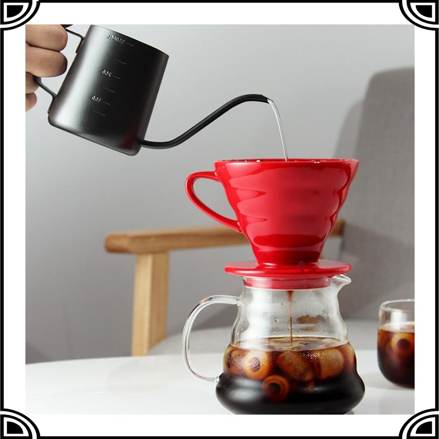 Grab Medan OneTwoCups Filter Penyaring Kopi V60 Glass Coffee Filter Dripper 1-4 Cups - ZM00639