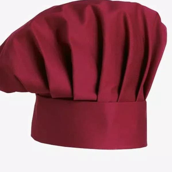 ✸ Topi koki topi chef r maroon - Putih ✹