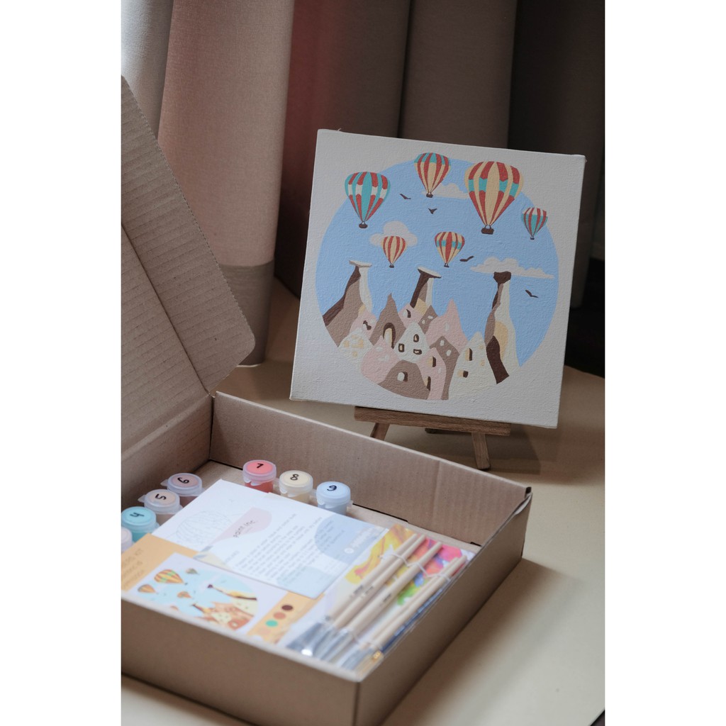

mg Paint by Numbers Kit: Cappadocia Paint Inc. ID Painting Kit Paint by Number Hampers
