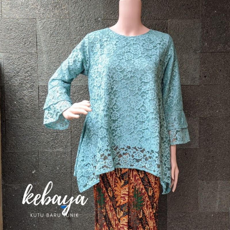 IndahKebaya | HANYA ATASAN YA / KEBAYA RINJANI BROKAT / KUTUBARU TUNIK / MOCCA TOSCA  MUSTARD DUSTY