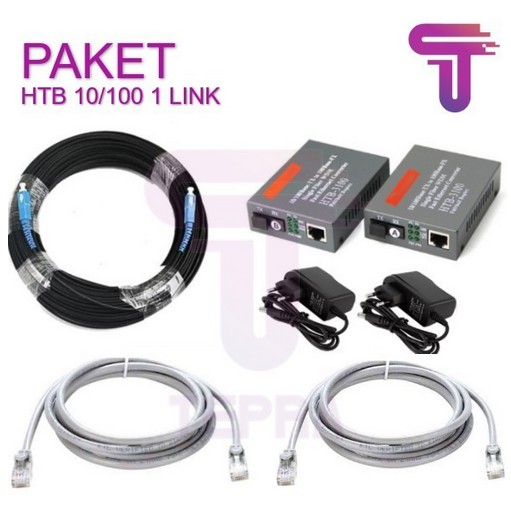 Paket Fiber Optic HTB 3100 50-150 M 1 Link Siap Pakai