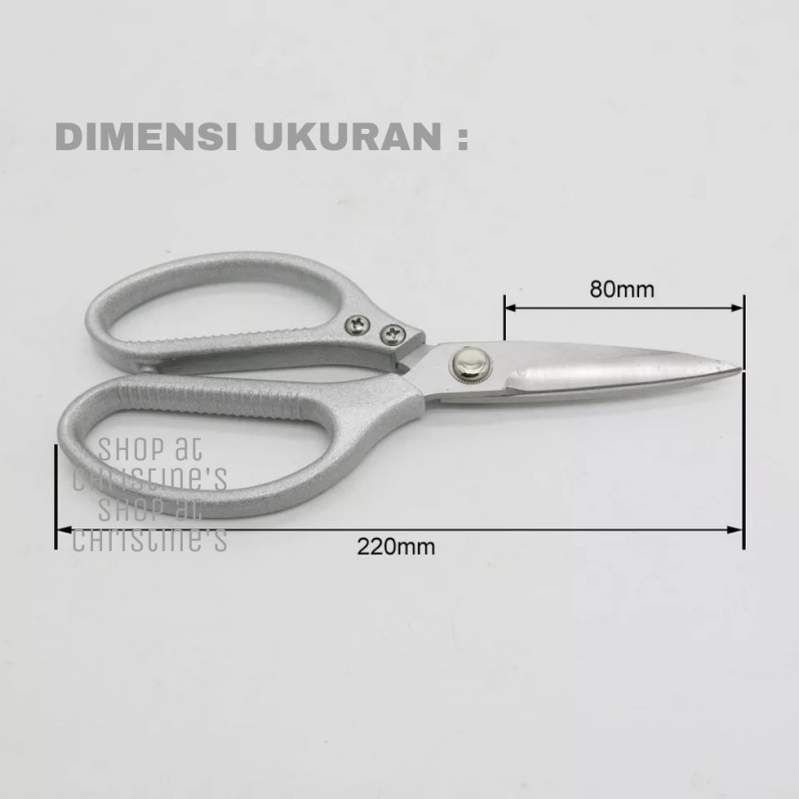 Kitchen Shear Gunting Dapur Serbaguna Stainless Scissor Daging Sayuran-4