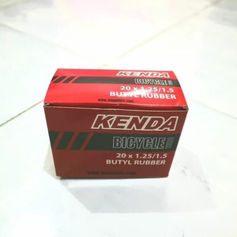 BAN DALAM SEPEDA 20 X 1.25 / 1.50 PENTIL KECIL FV KENDA UNTUK SEPEDA LIPAT BMX MINION
