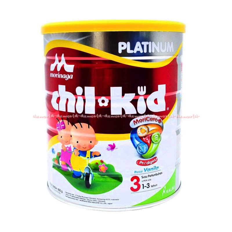 Morinaga Chil Kid Vanila 3 Platinum 800gr Chil-kid 1-3tahun Susu Kaleng Vanilla Silver