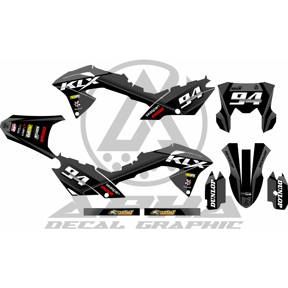 STIKER STICKER MOTOR DECAL SUPERMOTO VARIASI CUSTOM KLX 150 BF / G 150 SE MURAH AKSESORIS VIRAL KERE