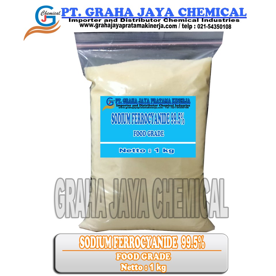

Sodium Ferrocyanide Food Grade 99,5% Min - 1KG
