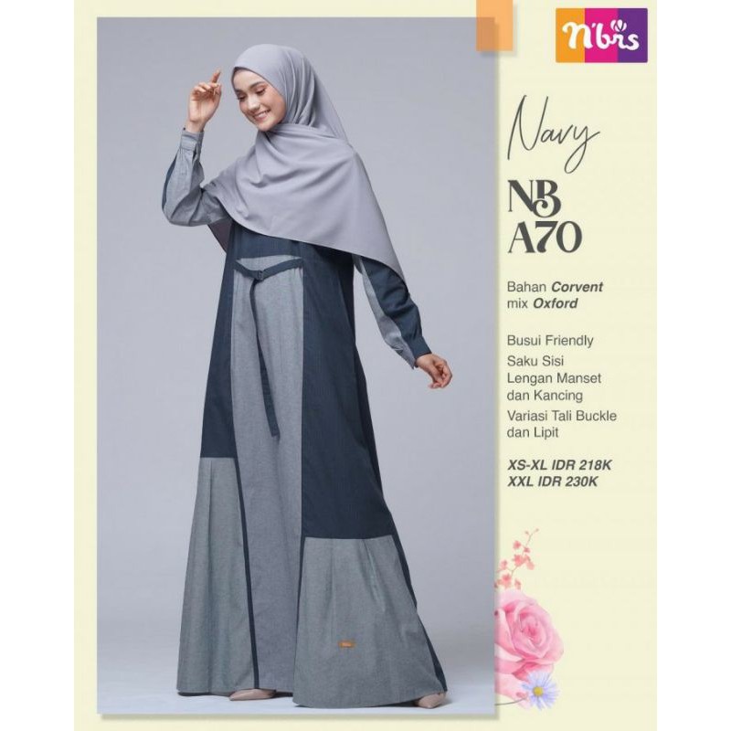 Gamis Busui - Dress Busui - Gamis Twotone - Baju Couple - Gamis Syar'i - Gamis Nibras Original