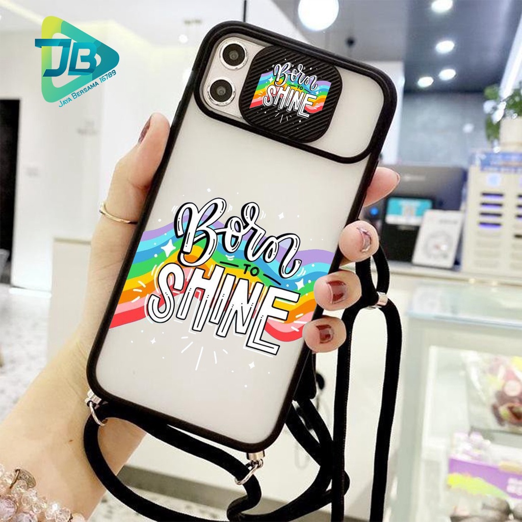 SOFTCASE SLINGCASE SLIDE PELINDUNG KAMERA QUOTES SAMSUNG OPPO VIVO REALME IPHONE XIAOMI ALL TYPE JB5136