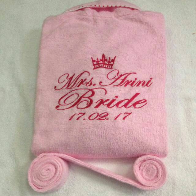 HANDUK KIMONO MANDI BORDIR /satuan