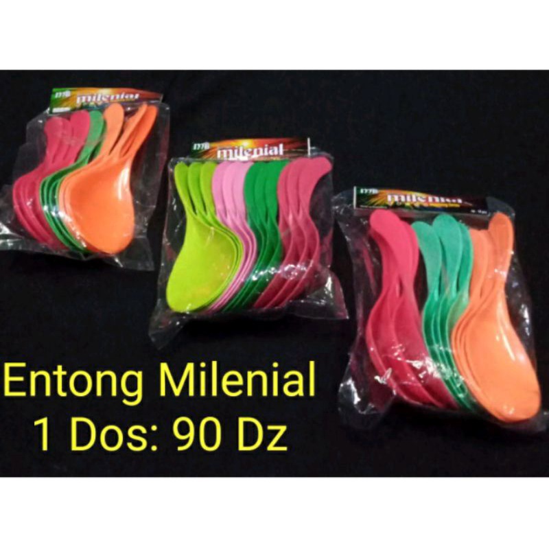 

[Isi 12 PCS] Entong Candy Milenial/Centong Nasi Plastik Pelangi/Entong Nasi