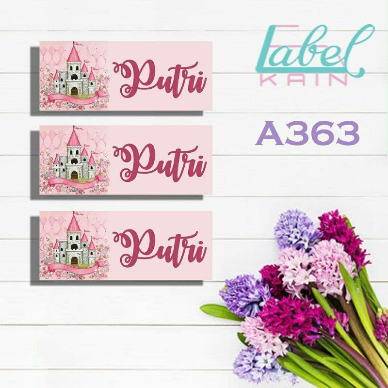 Stiker label nama baju anak lucu sekolah kain kaos kaki tas sepatu