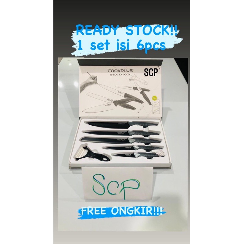 PISAU SET LOCK N LOCK ORIGINAL ISI 6