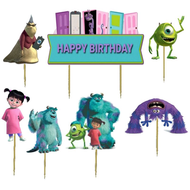 Jual Topper Cake/Cupcake Tambah Nama, Hiasan Kue Ulang Tahun, Motif