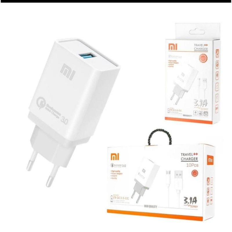 Charger branded Qualcom 3.0 by Z-box micro cable high quality super fast charging