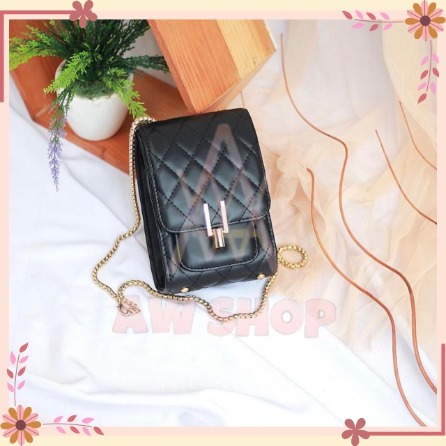 Tas Selempang Kulit Fashion Raven | Tas Hp Kulit Tas Hp Wanita