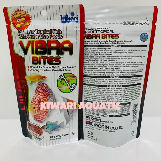 

Hikari Vibra Bites Tropical Fish Foods 73g Pakan / Makanan Ikan Hias